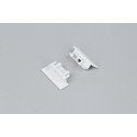 Endestykke GROOVE10.V2 - Med hul, hvid