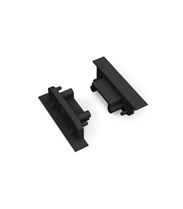 Endestykke GROOVE14 GEN2 SQ - Med hul, sort