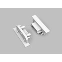 Endestykke GROOVE14 GEN2 SQ - Med hul, hvid