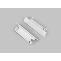 Endestykke FLAT8 - Med hul, hvid