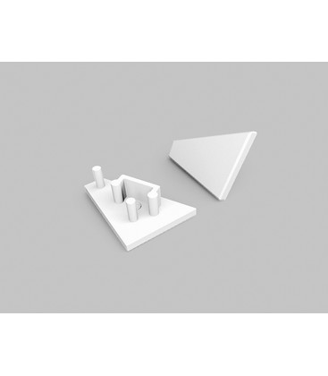 Endestykke CORNER10 GEN2 - Hvid