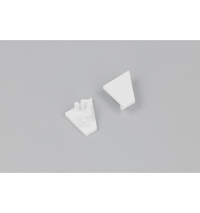 1 stk. Endestykke CORNER10.V2 - Hvid