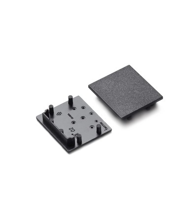 1 stk. Endestykke VARIO30-02 - Sort