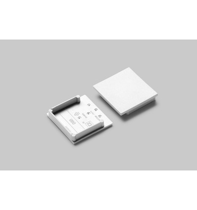 1 stk. Endestykke VARIO30-08B - Hvid