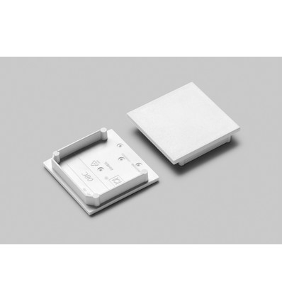 1 stk. Endestykke VARIO30-08C - Hvid