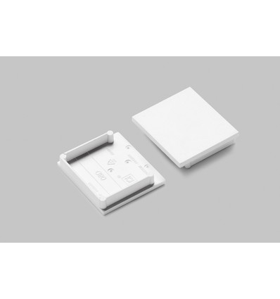 1 stk. Endestykke VARIO30-08D - Hvid