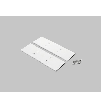 1 stk. Endestykke VARIO30-34 - Metal, hvid