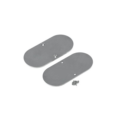 1 stk. Endestykke NAMI23-D9 - Metal, rustfrit stål