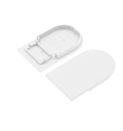 1 stk. Endestykke NAMI23 - Hvid