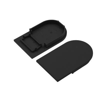 1 stk. Endestykke NAMI23 - Sort