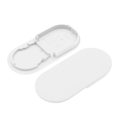 1 stk. Endestykke NAMI23-D9 - Hvid