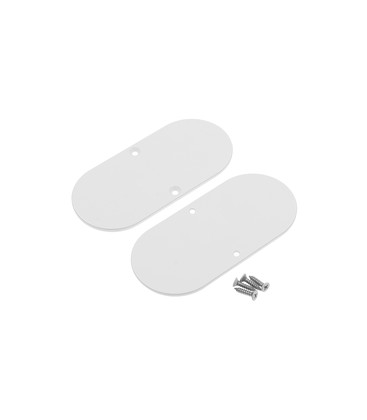Endestykke NAMI23-D9 - Metal, hvid lakeret