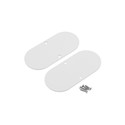 Endestykke NAMI23-D9 - Metal, hvid lakeret