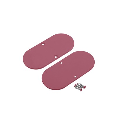 1 stk. Endestykke NAMI23-D9 - Metal, støvet rosa lakeret