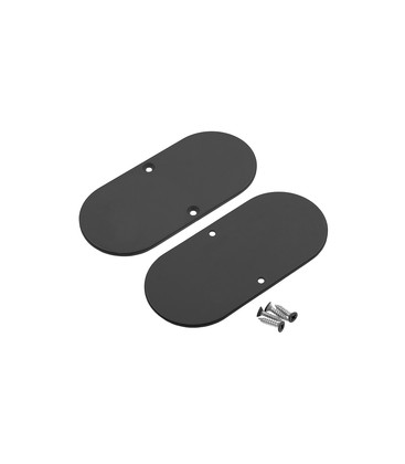 Endestykke NAMI23-D9 - Metal, gråsort lakeret