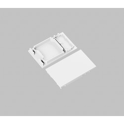 Alu / PVC profiler Endestykke COMBO30-01A - Hvid