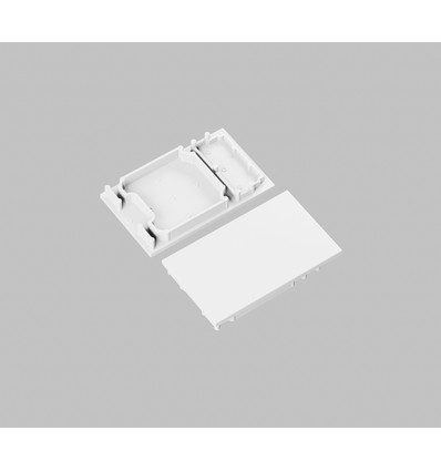 1 stk. Endestykke COMBO30-01A - Hvid