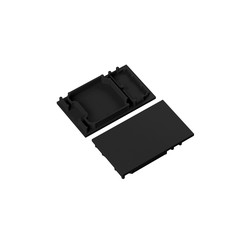 Alu / PVC profiler Endestykke COMBO30-01A - Sort