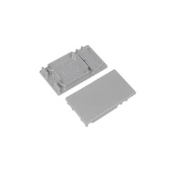 Alu / PVC profiler Endestykke COMBO30-01A - Sølvfarvet