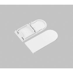 Alu / PVC profiler Endestykke COMBO30-01A-D9 - Hvid