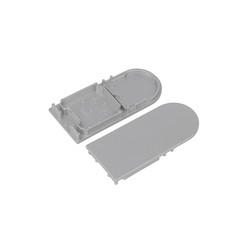 Alu / PVC profiler Endestykke COMBO30-01A-D9 - Sølvfarvet