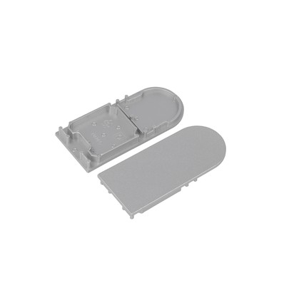 1 stk. Endestykke COMBO30-01A-D9 - Sølvfarvet