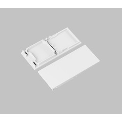 Alu / PVC profiler Endestykke COMBO30-01A-E9 - Hvid