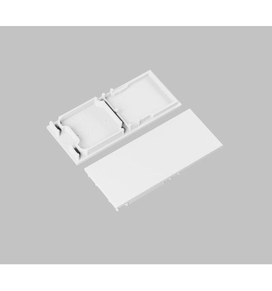 1 stk. Endestykke COMBO30-01A-E9 - Hvid