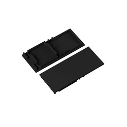 Alu / PVC profiler Endestykke COMBO30-01A-E9 - Sort
