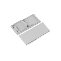 Alu / PVC profiler Endestykke COMBO30-01A-E9 - Grå