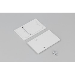 Alu / PVC profiler Endestykke COMBO30-01A - Metal, hvid