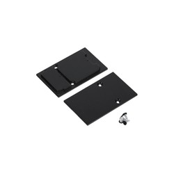 Alu / PVC profiler Endestykke COMBO30-01A - Metal, sort