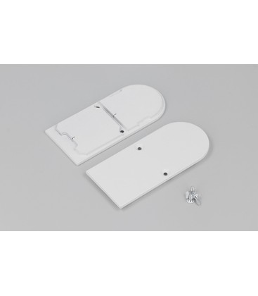 Endestykke COMBO30-01A-D9 - Metal, hvid Endestykke COMBO30-01A-D9 - Metal, hvid