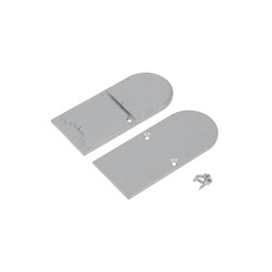 Alu / PVC profiler Endestykke COMBO30-01A-D9 - Metal, sølvfarvet
