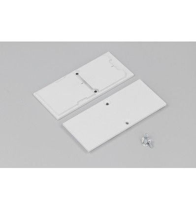 1 stk. Endestykke COMBO30-01A-E9 - Metal, hvid