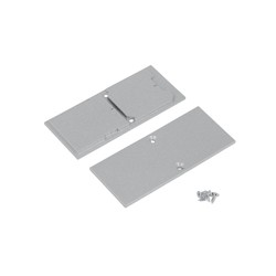 Alu / PVC profiler Endestykke COMBO30-01A-E9 - Metal, sølvfarvet