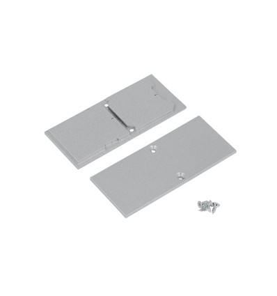 1 stk. Endestykke COMBO30-01A-E9 - Metal, sølvfarvet