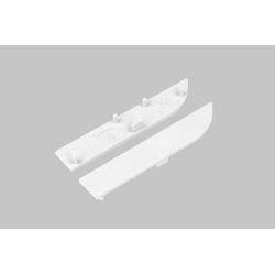 Alu / PVC profiler Endestykke SKIRT10 - Hvid