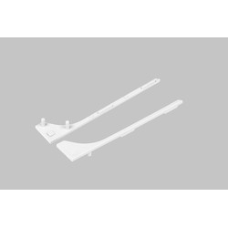 Alu / PVC profiler Endestykke BASE - Hvid
