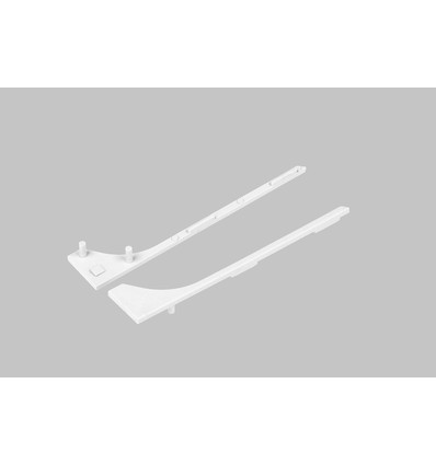 1 stk. Endestykke BASE - Hvid