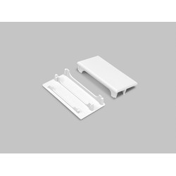 Alu / PVC profiler Endestykke LOWI - Hvid
