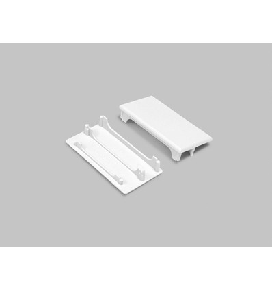 1 stk. Endestykke LOWI - Hvid