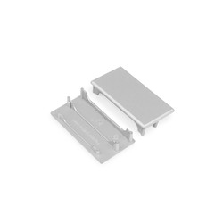 Alu / PVC profiler Endestykke LOWI - Sølvfarvet