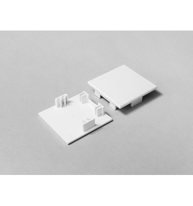 1 stk. Endestykke PHIL53 - Hvid