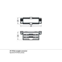 Alu / PVC profiler PHIL.V2 -  endestykke, hvid