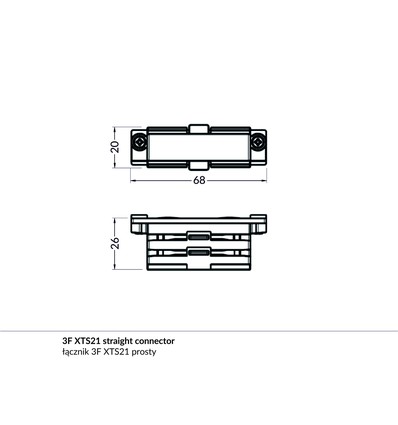 1 stk. PHIL.V2 - endestykke, sort