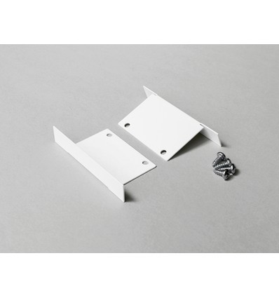 1 stk. Endestykke PHIL RECESSED - Metal, hvid