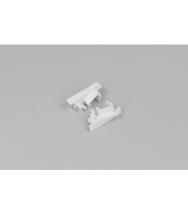 Endestykke DIAGONAL10 - Med hul, hvid Endestykke DIAGONAL10 - Med hul, hvid