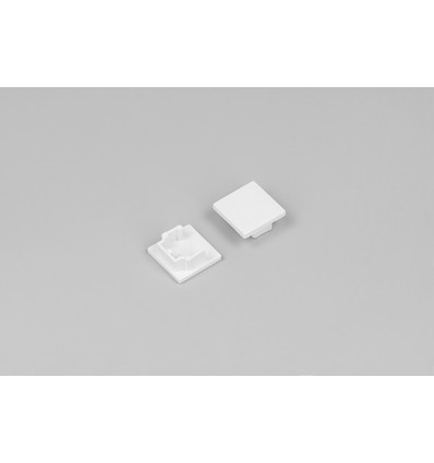 1 stk. Endestykke LEVEL12 - Hvid