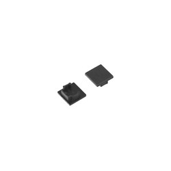 Alu / PVC profiler Endestykke LEVEL12 - Sort